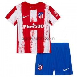 Dres Atlético Madrid Domaći 2021-2022 Kratkih Rukava - Dječji