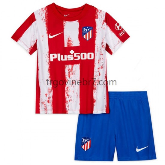 Dres Atlético Madrid Domaći 2021-2022 Kratkih Rukava - Dječji
