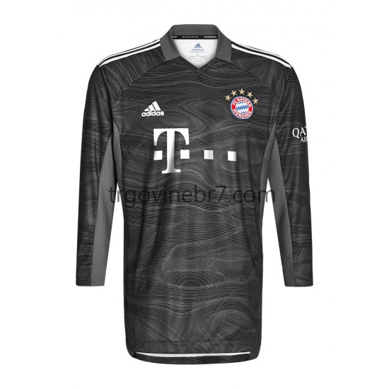 Golmanski Dres - Dres FC Bayern München Gostujući 2021-2022 Dugim Rukavima - Muški