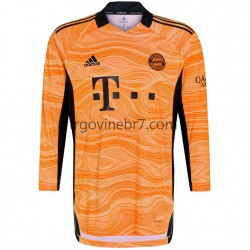 Golmanski Dres - Dres FC Bayern München Domaći 2021-2022 Dugim Rukavima - Muški