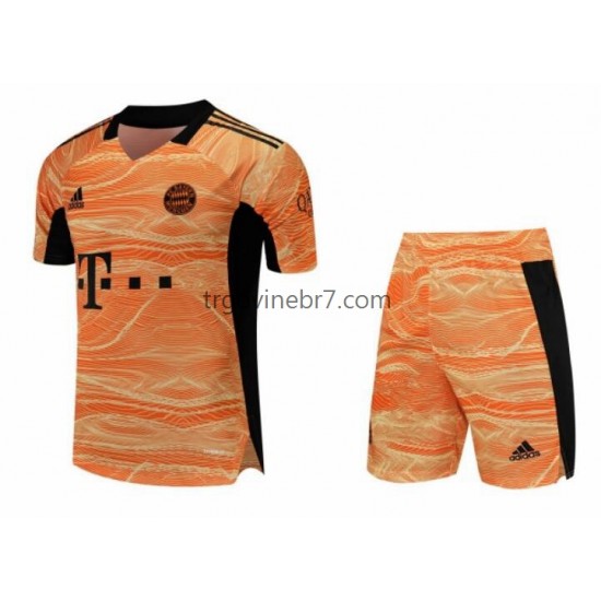 Golmanski Dres - Dres FC Bayern München Domaći 2021-2022 Kratkih Rukava - Dječji