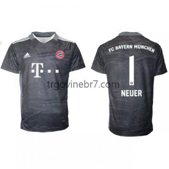 Golmanski Dres - Dres FC Bayern München Manuel Neuer 1 Gostujući 2021-2022 Kratkih Rukava - Muški
