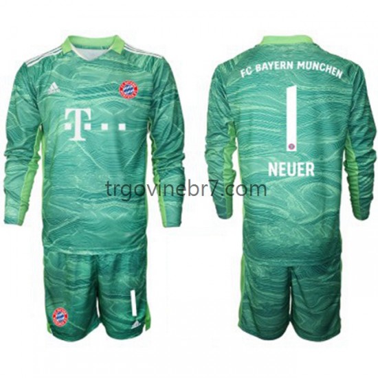 Golmanski Dres - Dres FC Bayern München Manuel Neuer 1 Treći 2021-2022 Dugim Rukavima - Dječji