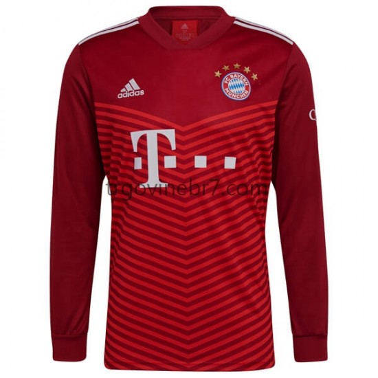 Dres FC Bayern München Domaći 2021-2022 Dugim Rukavima - Muški