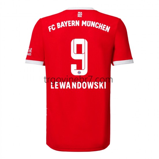 Dres FC Bayern München Lewandowski 9 Domaći 2022-2023 Kratkih Rukava - Muški
