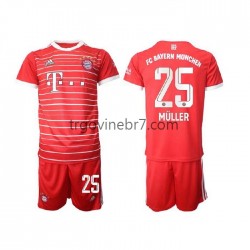 Dres FC Bayern München Muller 25 Domaći 2022-2023 Kratkih Rukava - Dječji Dres FC Bayern München Muller 25 Domaći 2022-2023 Kratkih Rukava - Dječji