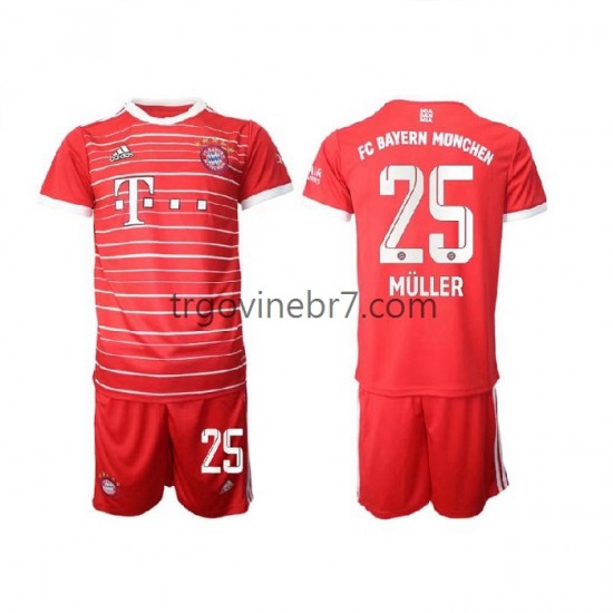 Dres FC Bayern München Muller 25 Domaći 2022-2023 Kratkih Rukava - Dječji