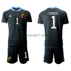 Golmanski Dres - Dres Belgija Thibaut Courtois 1 Euro 2020 Domaći Kratkih Rukava - Dječji Golmanski Dres - Dres Belgija Thibaut Courtois 1 Euro 2020 Domaći Kratkih Rukava - Dječji