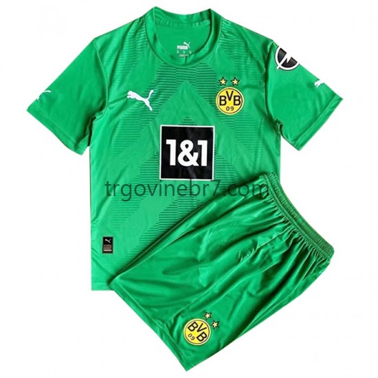 Golmanski Dres - Dres Borussia Dortmund Gostujući 2022-2023 Kratkih Rukava - Dječji