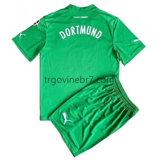 Golmanski Dres - Dres Borussia Dortmund Gostujući 2022-2023 Kratkih Rukava - Dječji