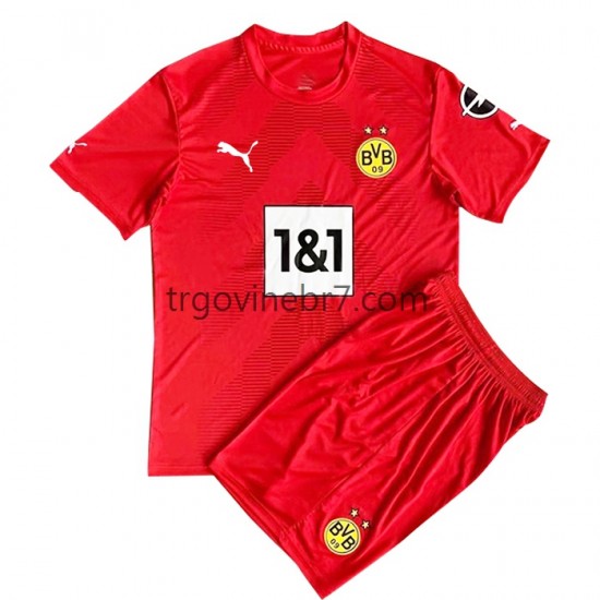 Golmanski Dres - Dres Borussia Dortmund Domaći 2022-2023 Kratkih Rukava - Dječji