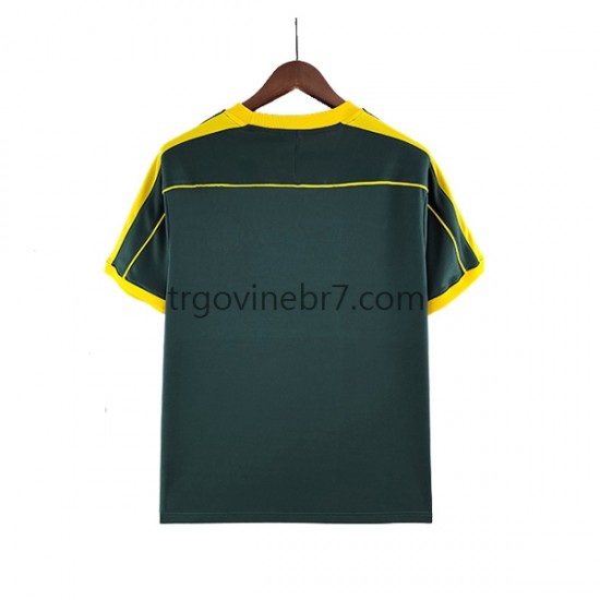 Golmanski Dres - Dres Brazil Retro Gostujući 1998 Kratkih Rukava - Muški