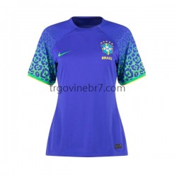 Dres Brazil Gostujući World Cup 2022 Kratkih Rukava - Ženska Dres Brazil Gostujući World Cup 2022 Kratkih Rukava - Ženska