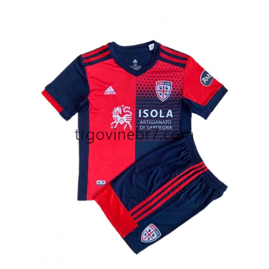 Dres Cagliari Domaći 2021-2022 Kratkih Rukava - Dječji