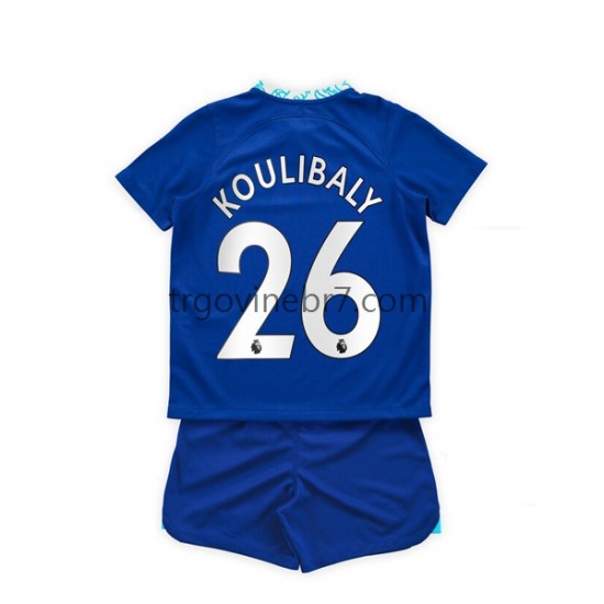 Dres Chelsea Kalidou Koulibaly 26 Domaći 2022-2023 Kratkih Rukava - Dječji