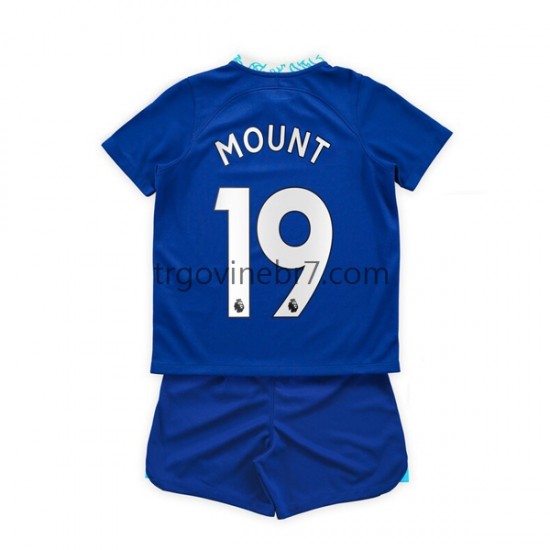 Dres Chelsea Mason Mount 19 Domaći 2022-2023 Kratkih Rukava - Dječji