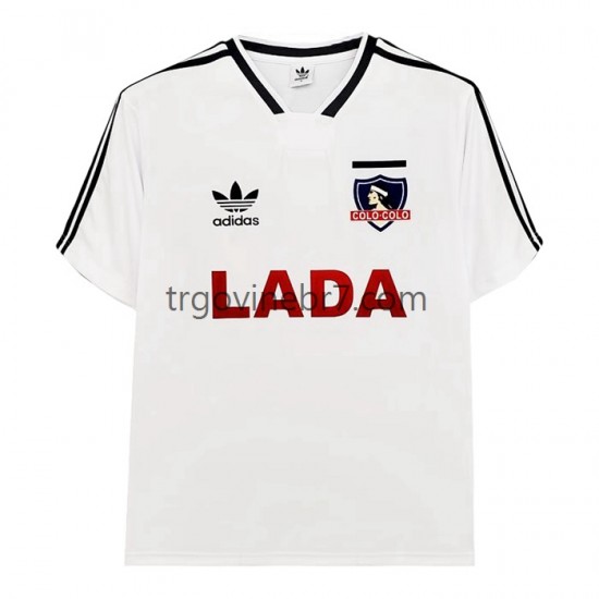 Dres Colo-Colo 1991 Retro Domaći Kratkih Rukava - Muški