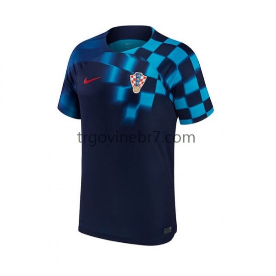 Dres Hrvatska Gostujući World Cup 2022 Kratkih Rukava - Muški