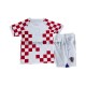 Dres Hrvatska Domaći World Cup 2022 Kratkih Rukava - Dječji