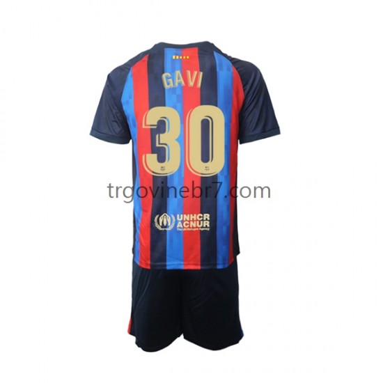 Dres FC Barcelona Gavi 30 Domaći 2022-2023 Kratkih Rukava - Dječji