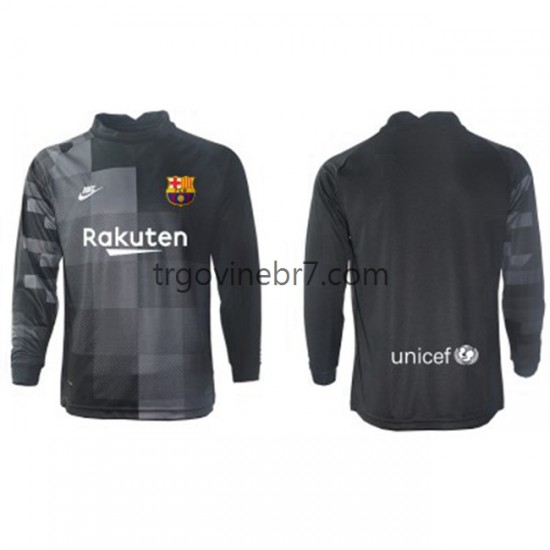Golmanski Dres - Dres FC Barcelona Gostujući 2021-2022 Dugim Rukavima - Muški