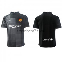 Golmanski Dres - Dres FC Barcelona Gostujući 2021-2022 Kratkih Rukava - Muški