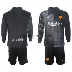 Golmanski Dres - Dres FC Barcelona Gostujući 2021-2022 Dugim Rukavima - Dječji