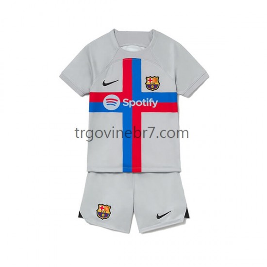 Dres FC Barcelona Treći 2022-2023 Kratkih Rukava - Dječji