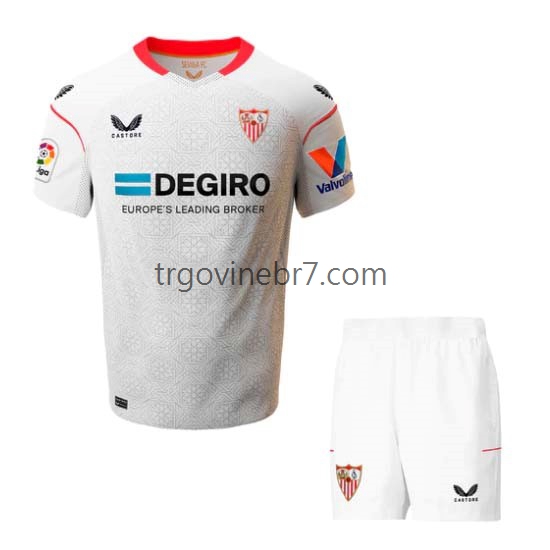 Dres Sevilla FC Domaći 2022-2023 Kratkih Rukava - Dječji