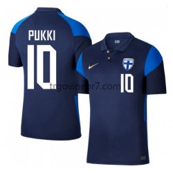 Dres Finska Teemu Pukki 10 Euro 2020 Gostujući Kratkih Rukava - Muški Dres Finska Teemu Pukki 10 Euro 2020 Gostujući Kratkih Rukava - Muški