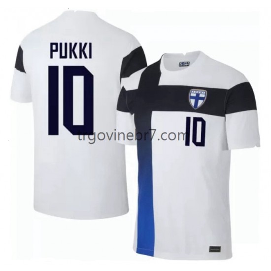 Dres Finska Teemu Pukki 10 Euro 2020 Domaći Kratkih Rukava - Muški