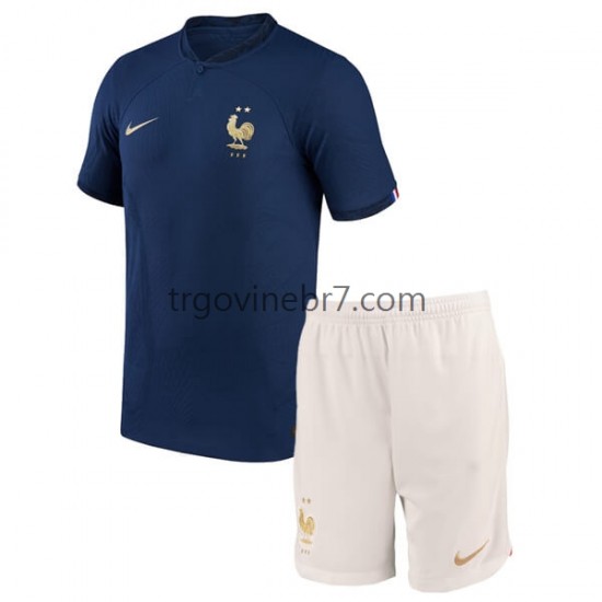 Dres Francuska Domaći World Cup 2022 Kratkih Rukava - Dječji