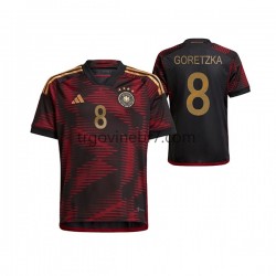 Dres Njemačka Leon Goretzka 8 Gostujući World Cup 2022 Kratkih Rukava - Muški Dres Njemačka Leon Goretzka 8 Gostujući World Cup 2022 Kratkih Rukava - Muški