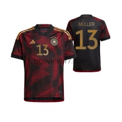 Dres Njemačka Thomas Muller 13 Gostujući World Cup 2022 Kratkih Rukava - Muški Dres Njemačka Thomas Muller 13 Gostujući World Cup 2022 Kratkih Rukava - Muški