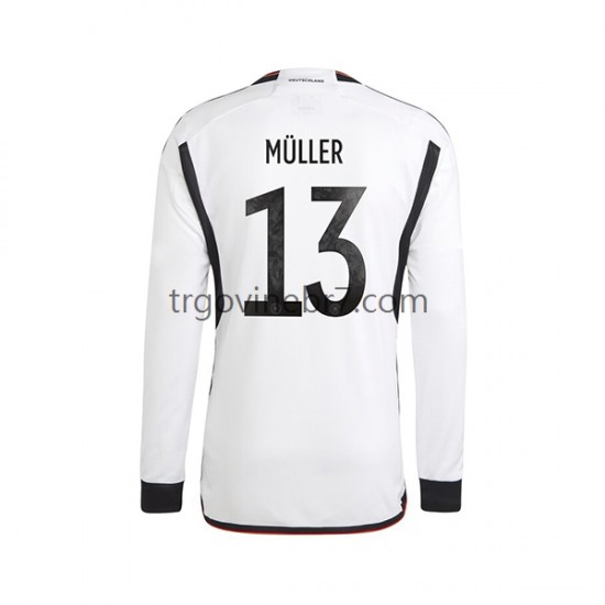 Dres Njemačka Thomas Muller 13 Domaći World Cup 2022 Dugim Rukavima - Muški