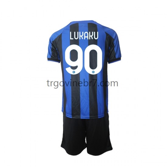 Dres Inter Milan Romelu Lukaku 90 Domaći 2022-2023 Kratkih Rukava - Dječji