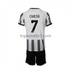 Dres Juventus Chiesa 7 Domaći 2022-2023 Kratkih Rukava - Dječji