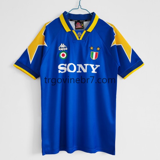 Dres Juventus Retro Gostujući 1995-1996 Kratkih Rukava - Muški