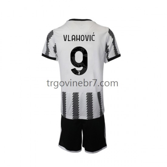 Dres Juventus Vlahovic 9 Domaći 2022-2023 Kratkih Rukava - Dječji