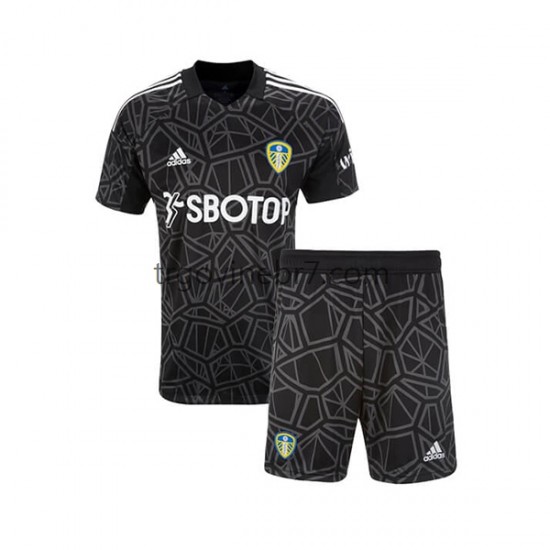 Golmanski Dres - Dres Leeds United Domaći 2022-2023 Kratkih Rukava - Dječji