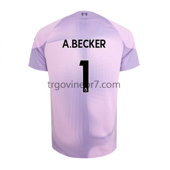Golmanski Dres - Dres Liverpool Alisson Becker 1 Domaći 2022-2023 Kratkih Rukava - Muški