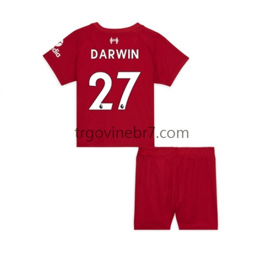 Dres Liverpool Darwin Nunez 27 Domaći 2022-2023 Kratkih Rukava - Dječji
