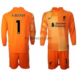 Golmanski Dres - Dres Liverpool A.BECKER 1 Četvrti 2021-2022 Dugim Rukavima - Dječji Golmanski Dres - Dres Liverpool A.BECKER 1 Četvrti 2021-2022 Dugim Rukavima - Dječji