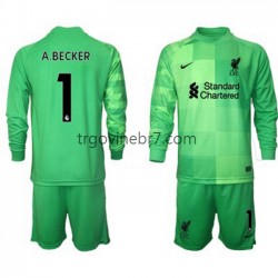 Golmanski Dres - Dres Liverpool Alisson Becker 1 Domaći 2021-2022 Dugim Rukavima - Dječji Golmanski Dres - Dres Liverpool Alisson Becker 1 Domaći 2021-2022 Dugim Rukavima - Dječji