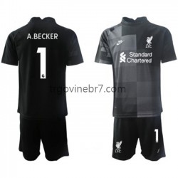 Golmanski Dres - Dres Liverpool Alisson Becker 1 Treći 2021-2022 Kratkih Rukava - Dječji Golmanski Dres - Dres Liverpool Alisson Becker 1 Treći 2021-2022 Kratkih Rukava - Dječji