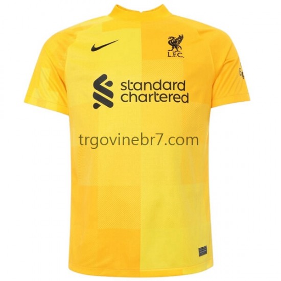 Golmanski Dres - Dres Liverpool Gostujući 2021-2022 Kratkih Rukava - Muški