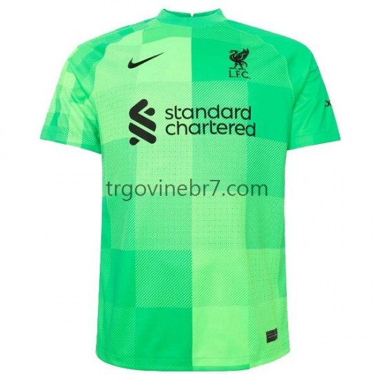 Golmanski Dres - Dres Liverpool Domaći 2021-2022 Kratkih Rukava - Muški