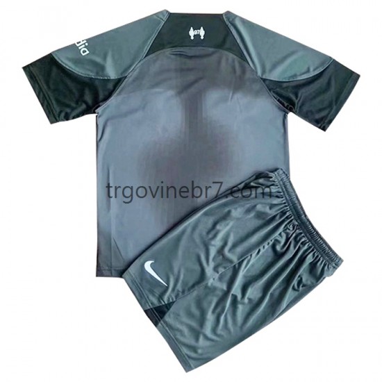 Golmanski Dres - Dres Liverpool Gostujući 2022-2023 Kratkih Rukava - Dječji