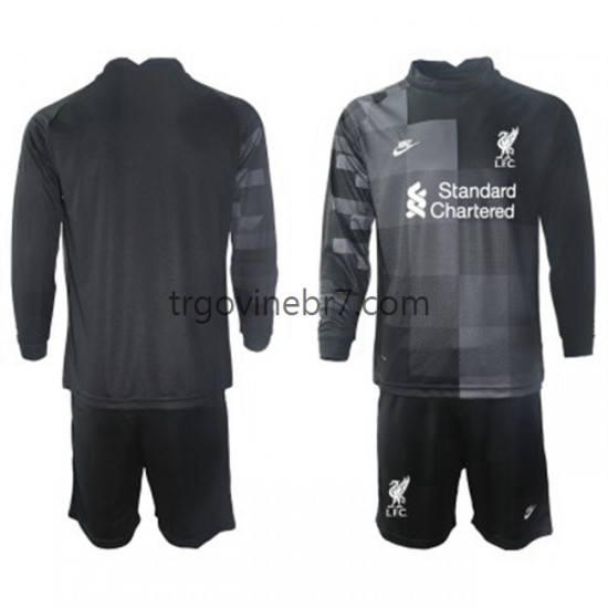 Golmanski Dres - Dres Liverpool Treći 2021-2022 Dugim Rukavima - Dječji