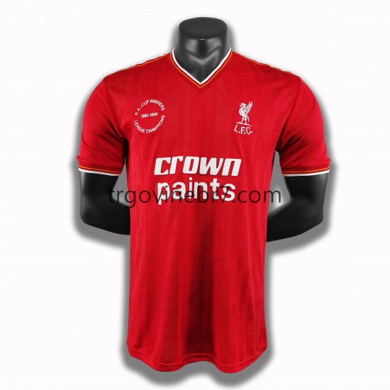 Dres Liverpool 1985-1986 Retro Domaći Kratkih Rukava - Muški